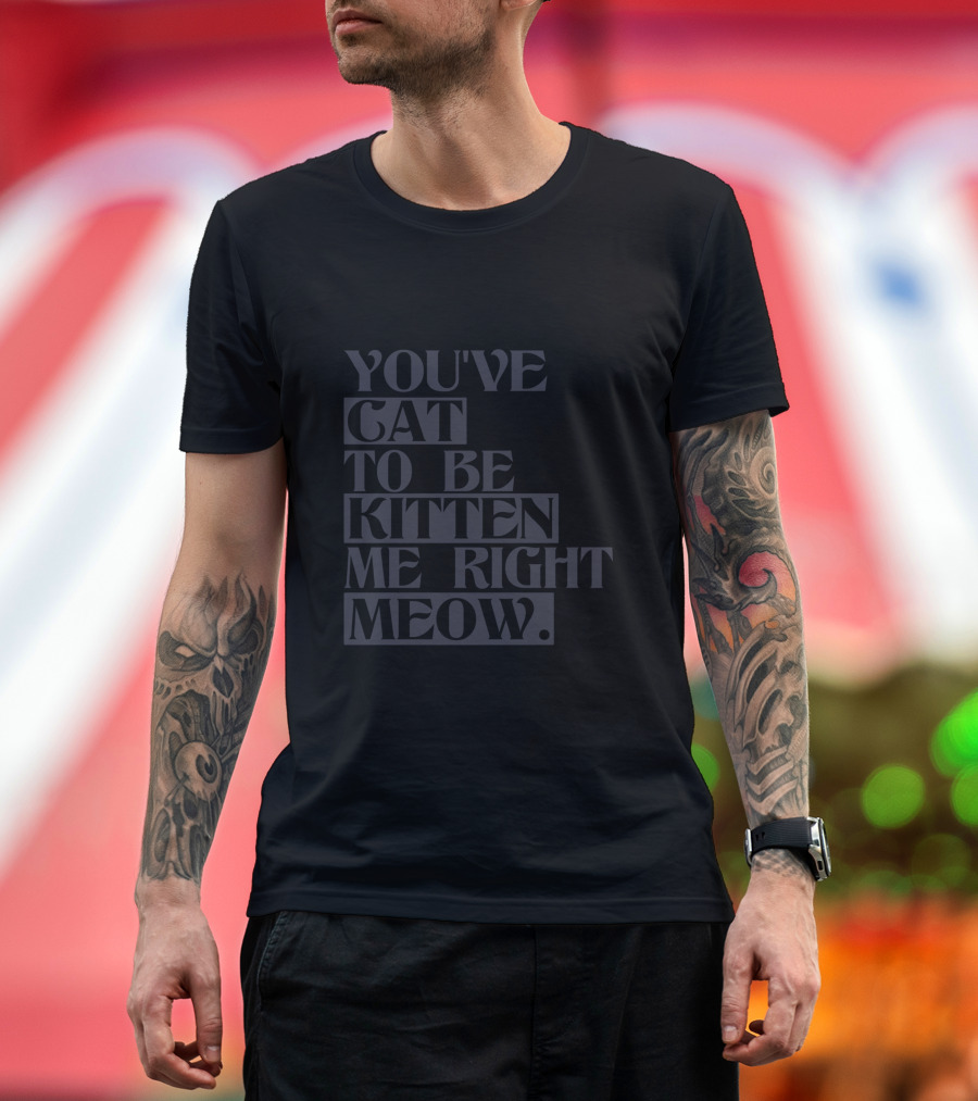 You've Cat to Be Kitten Me Right Meow T-Shirt
