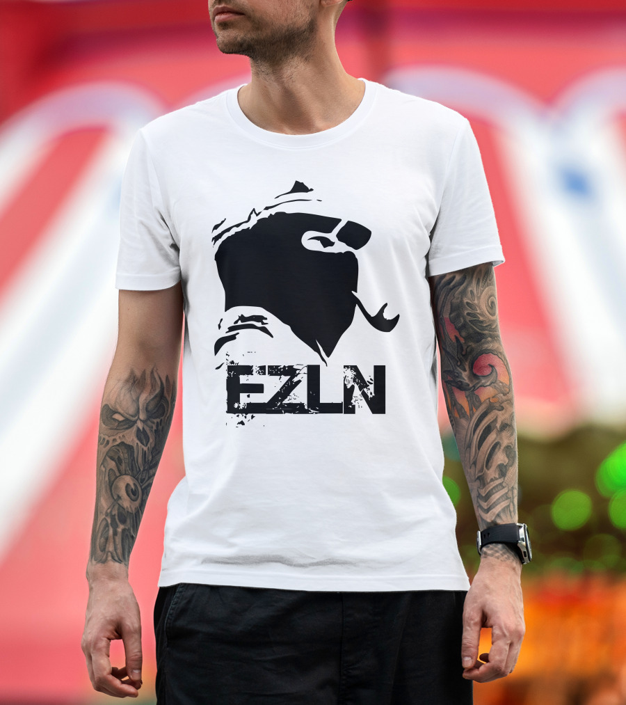 EZLN Subcomandante Marcos Silhouette Image T-Shirt
