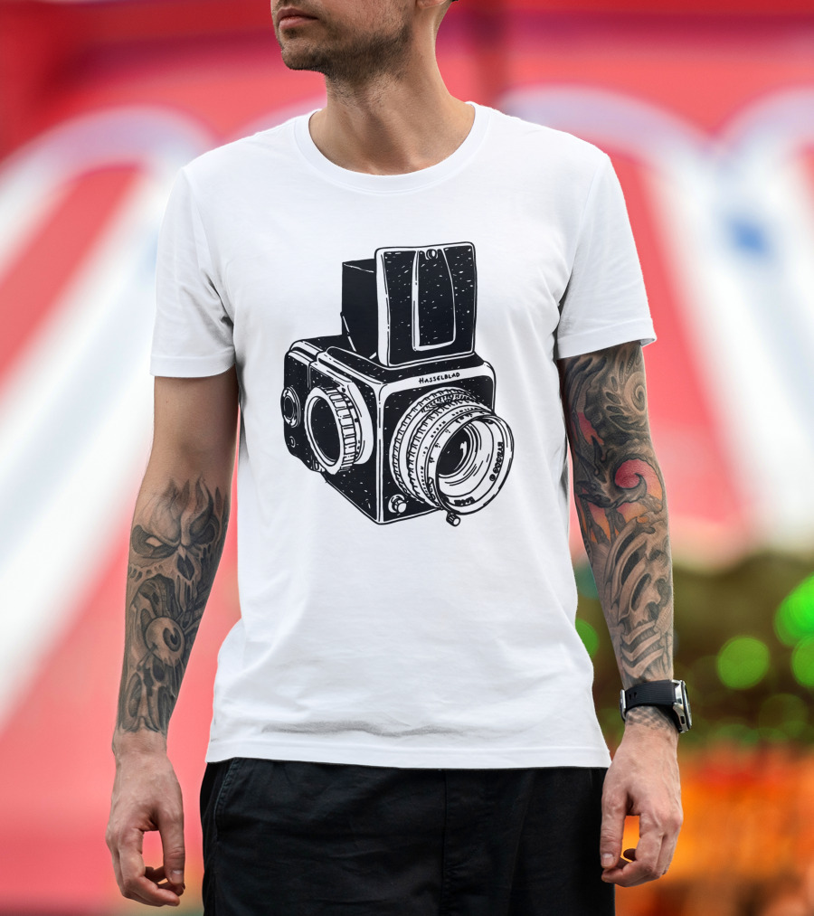 Hasselblad Vintage Camera Illustration Retro Photographic T-Shirt