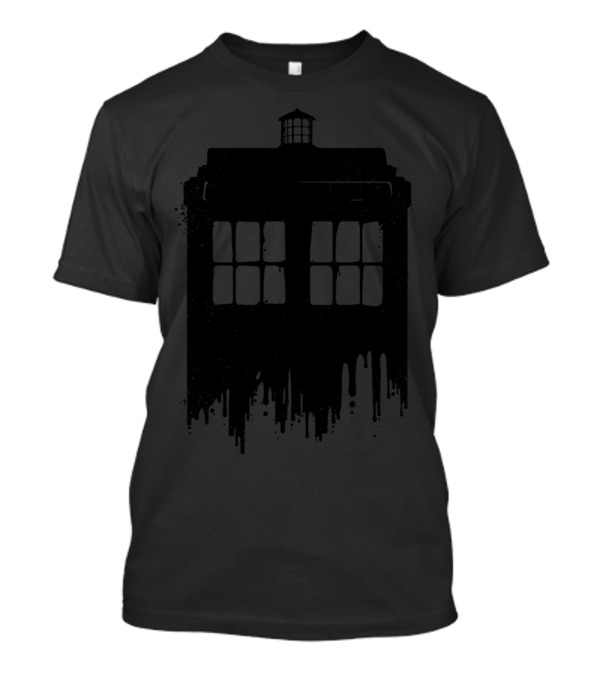 TARDIS Ink Time Subtle Grunge T-Shirt