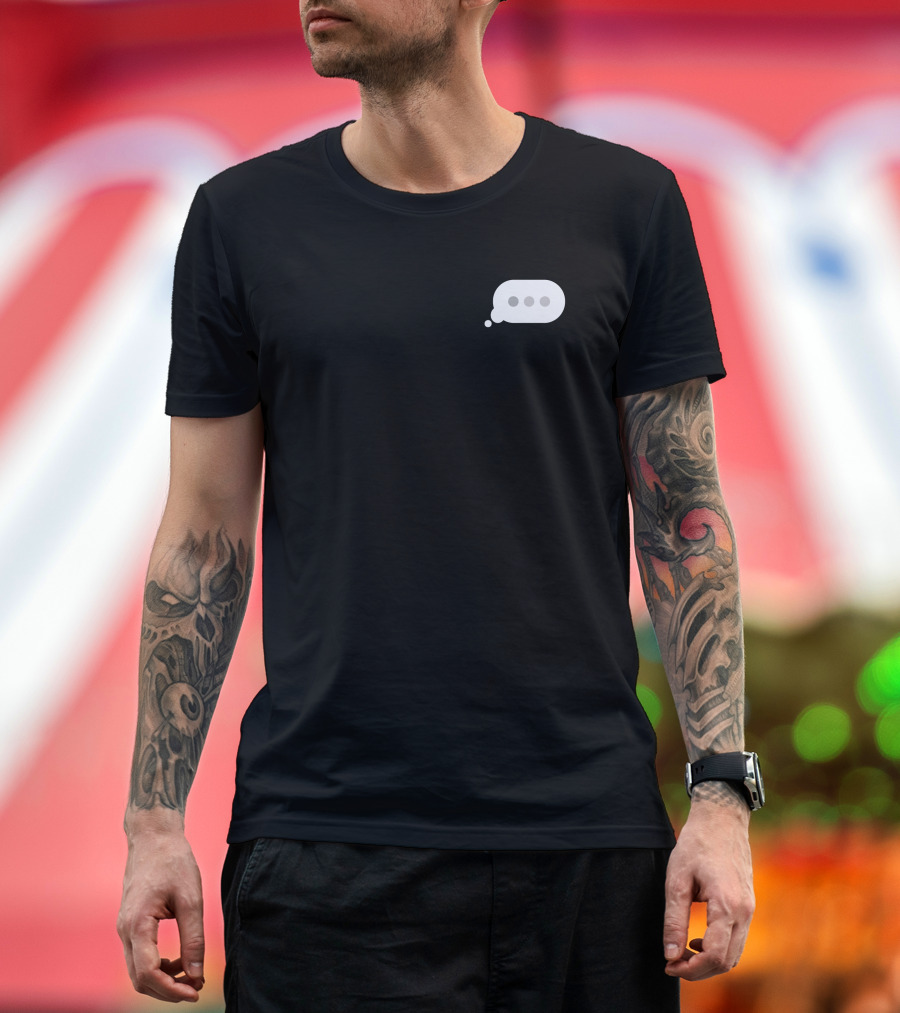 Minimal Typing Bubble T-Shirt