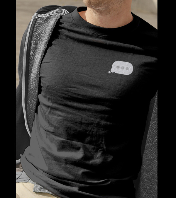 Minimal Typing Bubble T-Shirt