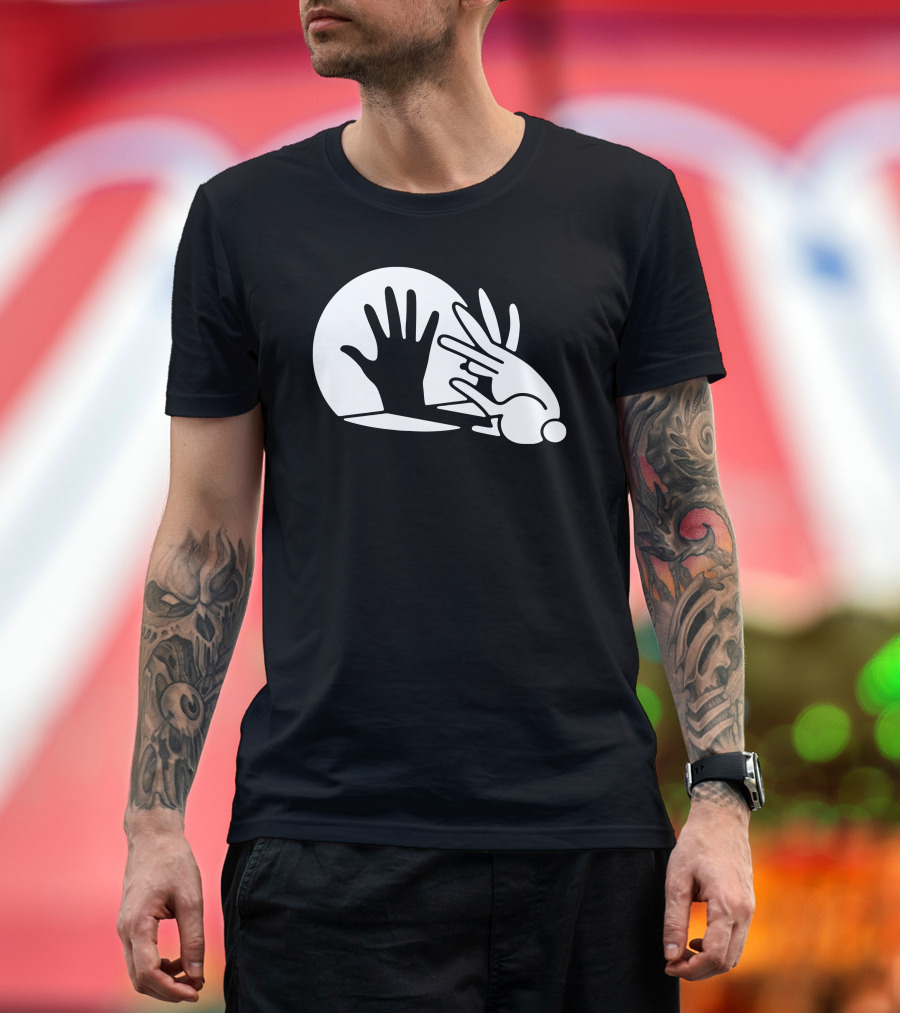 Hand Shadow Rabbit T-Shirt