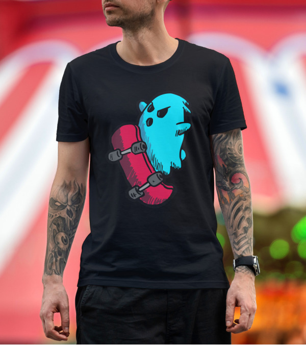 Premium T-Shirt: Radical Ghost Riding Skateboard T-Shirt Radical Ghost Riding Skateboard T-Shirt