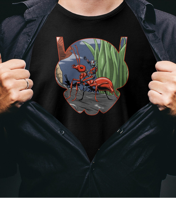 Scott Lang Riding Giant Ant Adventure In The Backyard T-Shirt
