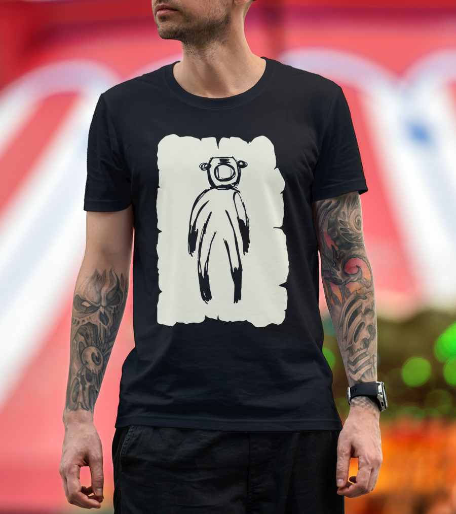 Shade Astronaut Bear Sketch T-Shirt