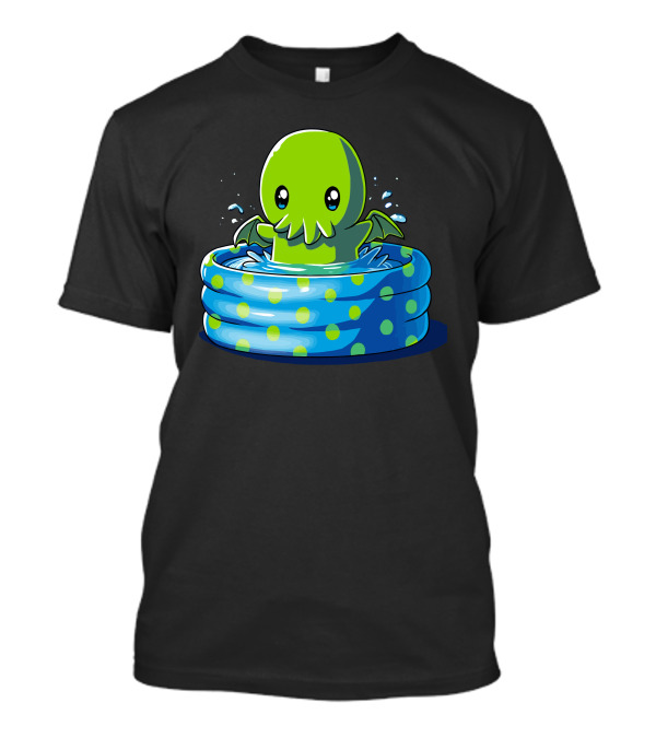 Call Of The Kiddie Pool Cthulhu Cartoon Design Kawaii T-Shirt