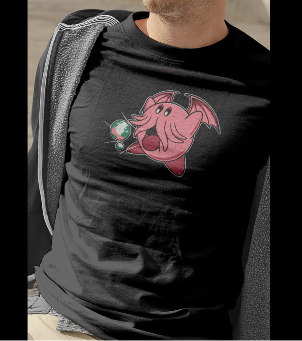 Kirbythulhu Eldritch Creature Crossover T-Shirt