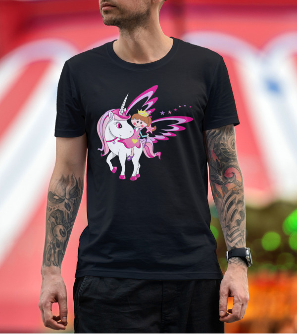 Premium T-Shirt: Let's Go My Little Unicorn with Princess and Magical Wings T-Shirt Let's Go My Little Unicorn with Princess and Magical Wings T-Shirt