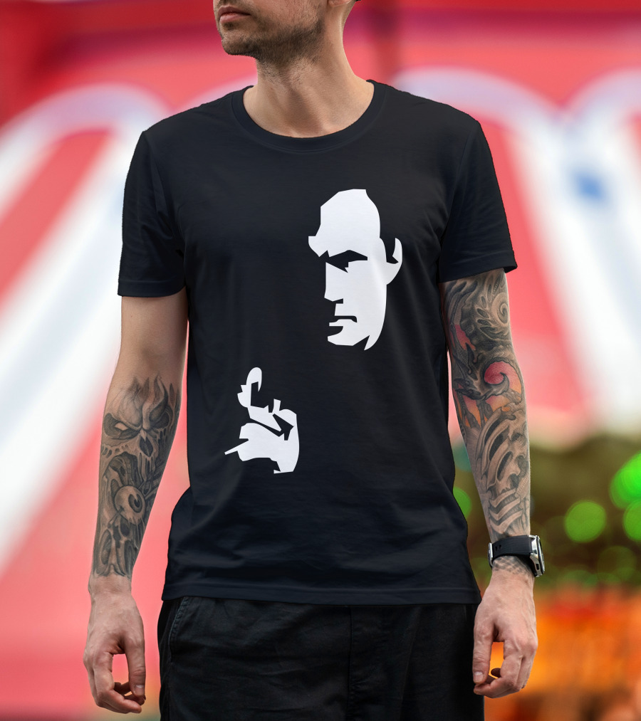 Steven Seagal High Quality Silhouette Iconic Pose T-Shirt