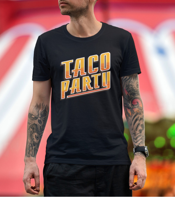 Premium T-Shirt: Taco Party Retro T-Shirt Taco Party Retro T-Shirt
