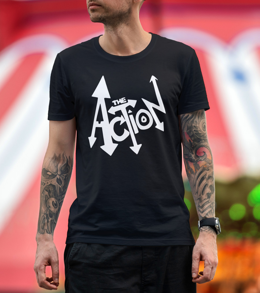 The Action Arrows Bold Typography T-Shirt