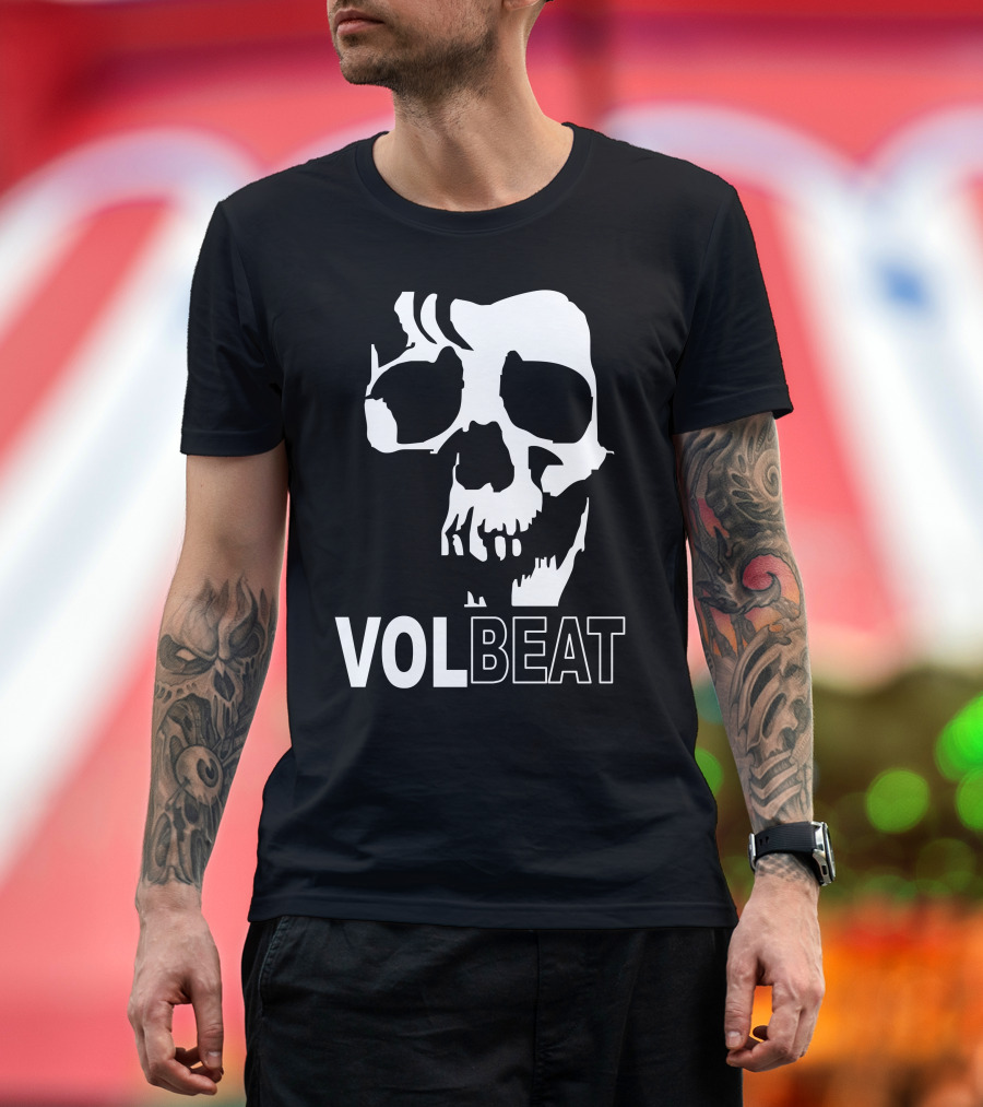Volbeat Danish Rock Band Skull T-Shirt