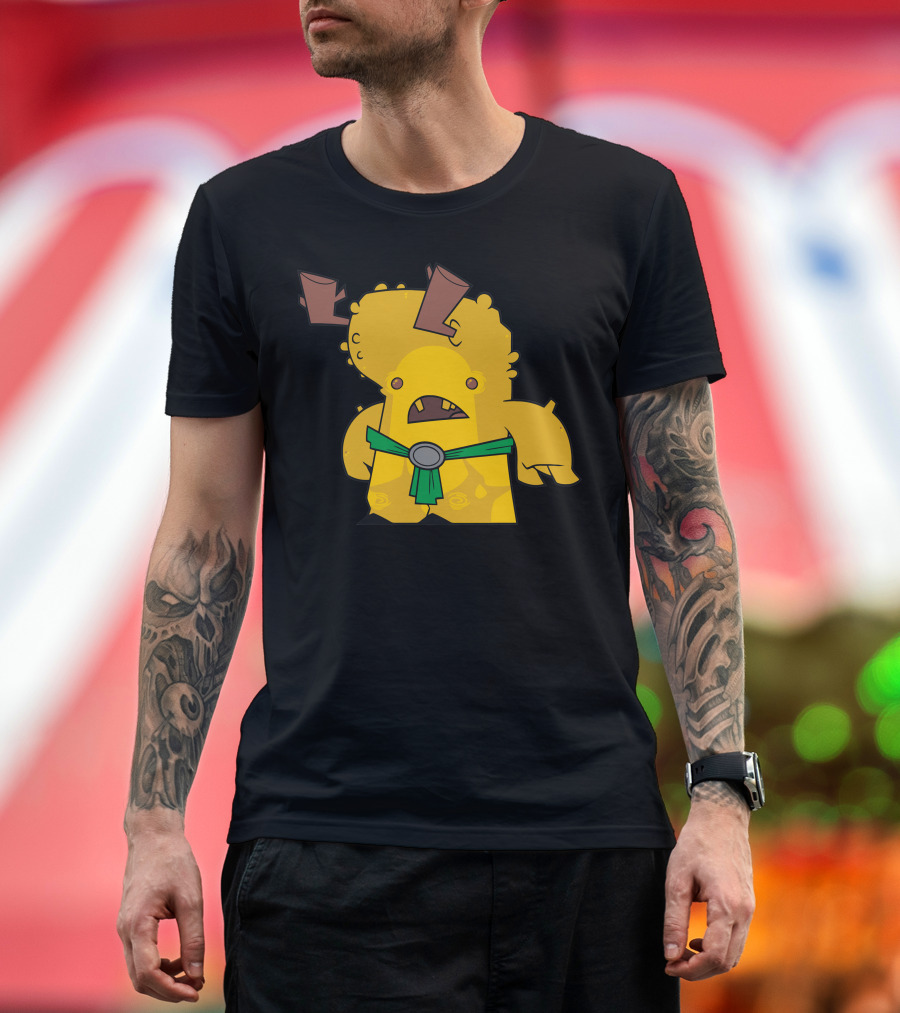 Jimmy Inspired Creature Yellow Monster Cartoon T-Shirt