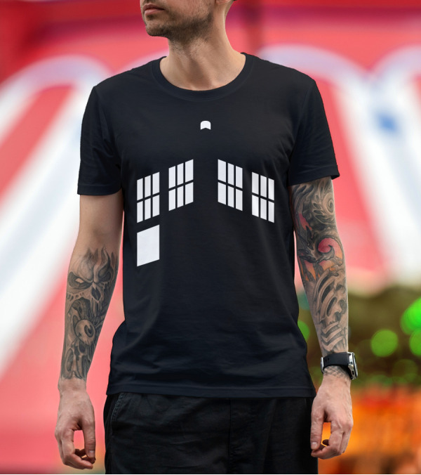 Premium T-Shirt: TARDIS Blue Boxes Doctor Who Iconic T-Shirt TARDIS Blue Boxes Doctor Who Iconic T-Shirt