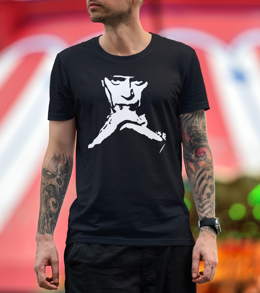 Boardwalk Empire Nuckt Thompson Monochrome Shadowed Expression T-Shirt