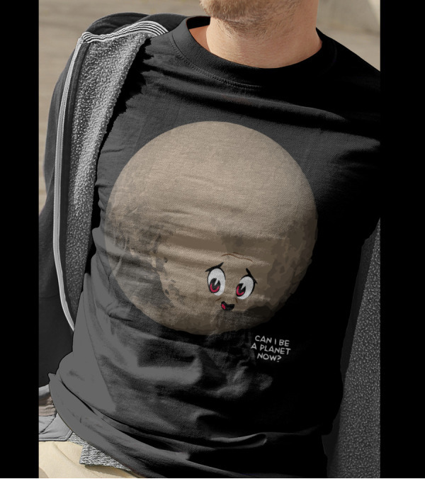 Can I Be A Planet Now Cute Cartoon Planetary Character With Facial Expression T-Shirt