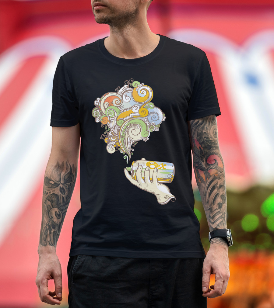Chloroflorohypnohype Swirly Art Spray Can T-Shirt