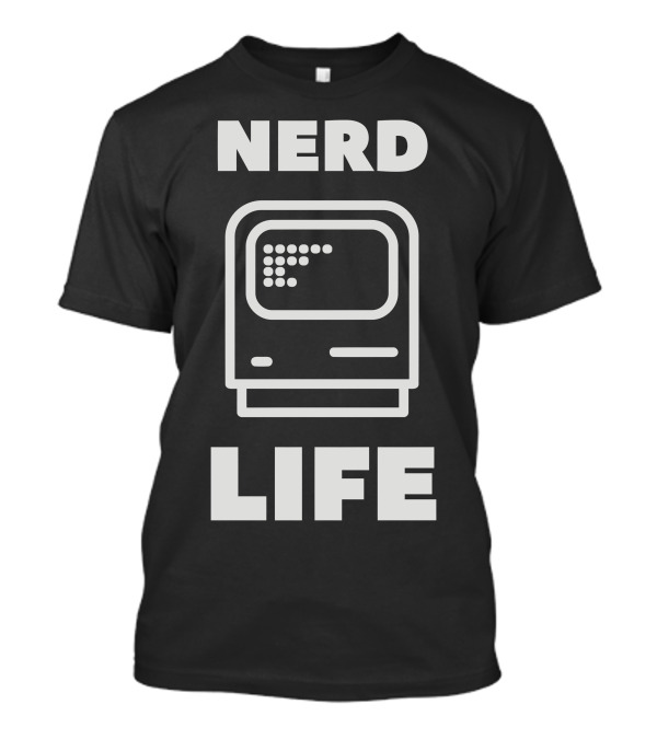 Nerd Life Vintage Computer Icon T-Shirt
