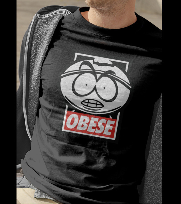 Obese Collab With Jay Hai Cartoon Character T-Shirt
