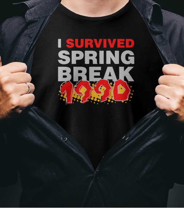 I Survived Spring Break 1990 Retro T-Shirt