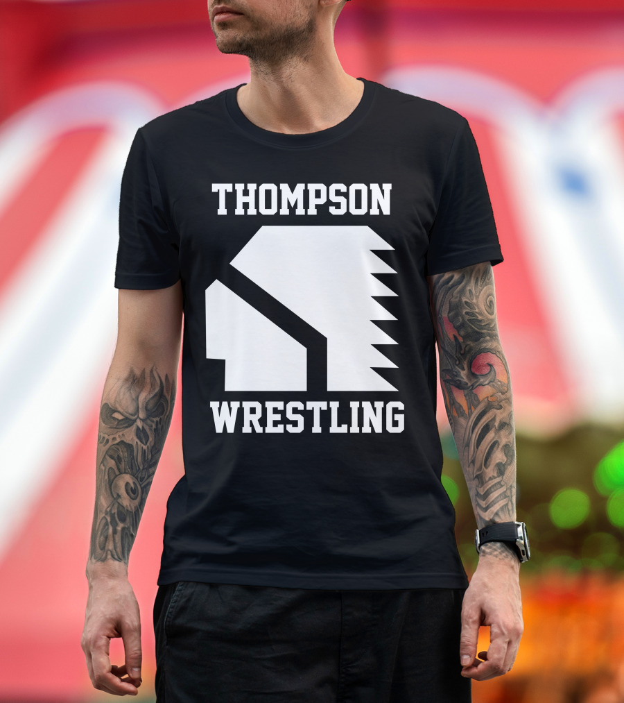 Thompson High School Wrestling Indian Headdress Vision Quest T-Shirt