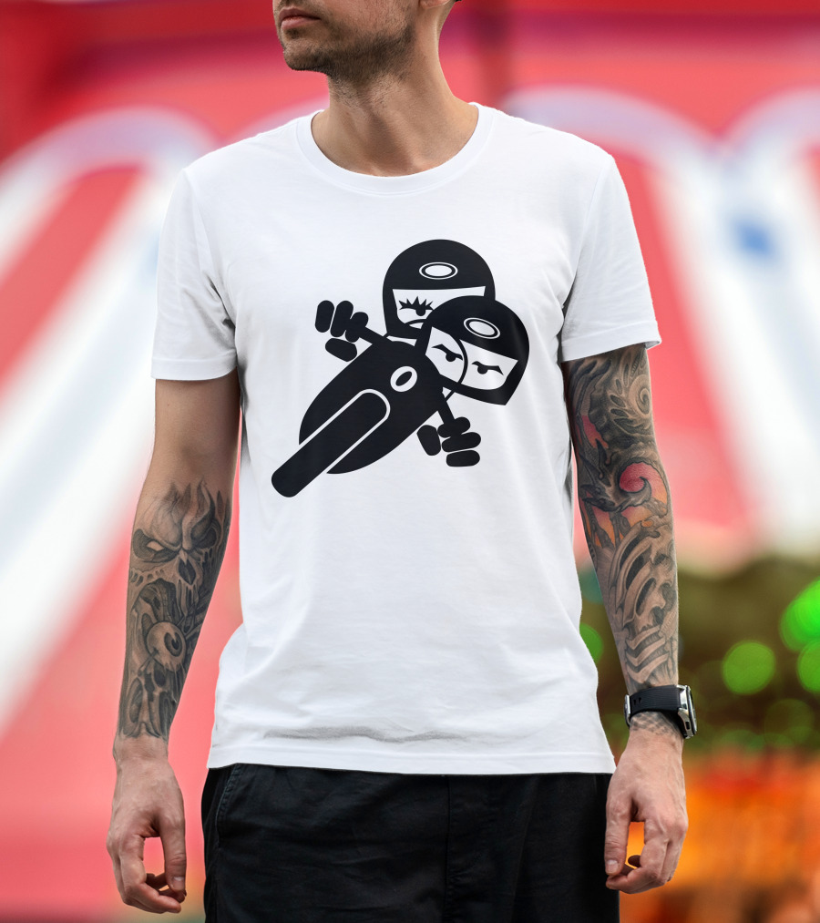 Catoon2 Motorcycle Riders Duo T-Shirt