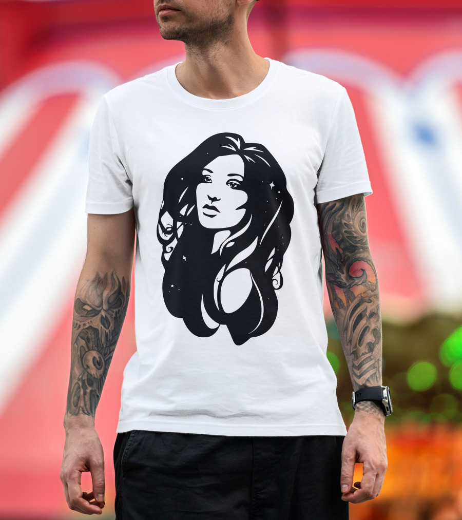 Cosmos Starry-Haired Woman T-Shirt