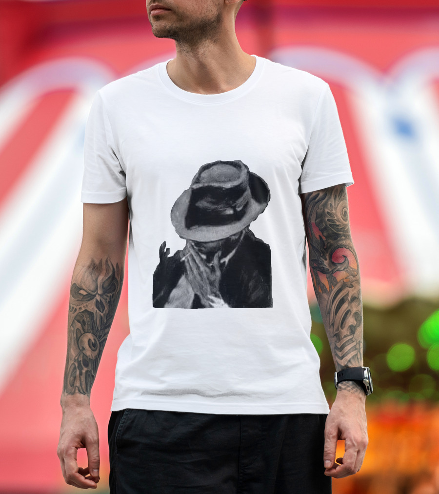 Kovboy Smoking Hat Mysterious T-Shirt