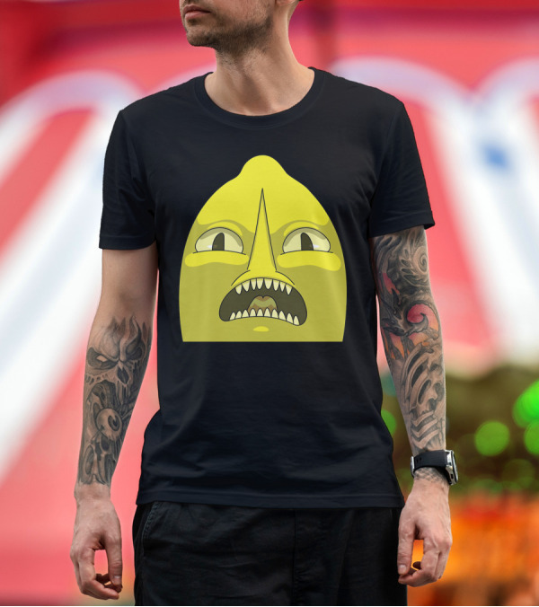 Premium T-Shirt: Lemongrab Unacceptable Adventure Time Character Expression T-Shirt Lemongrab Unacceptable Adventure Time Character Expression T-Shirt