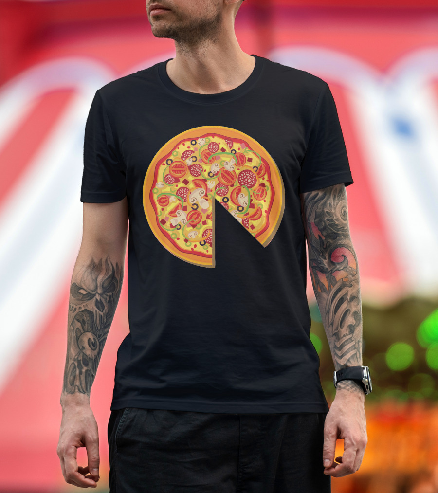Pizza Dad Pepperoni Mushroom Slice T-Shirt