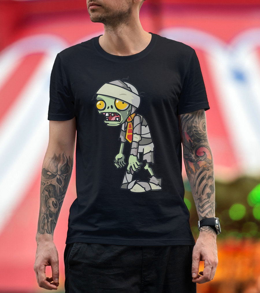 Plants Vs Zombies Mummy Zombie Character T-Shirt