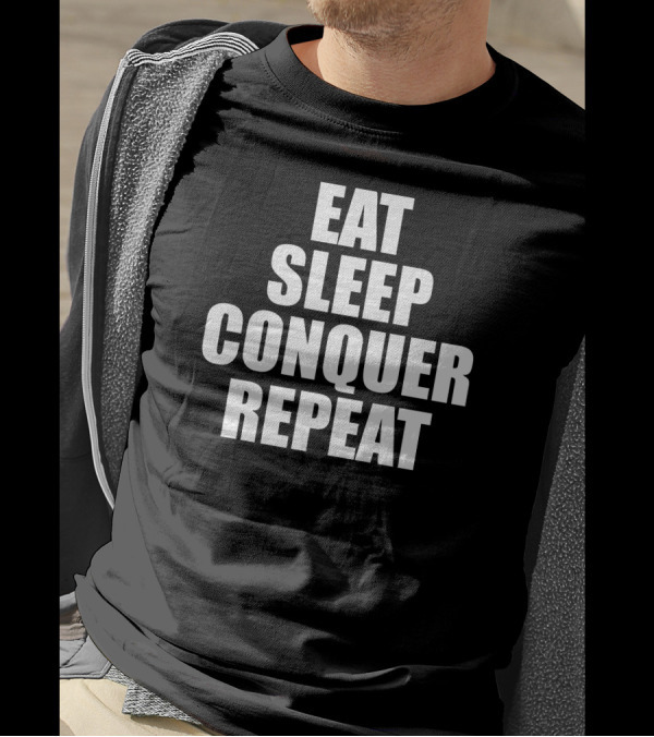 Eat Sleep Conquer Repeat Shirt Batista WWE Inspired T-Shirt