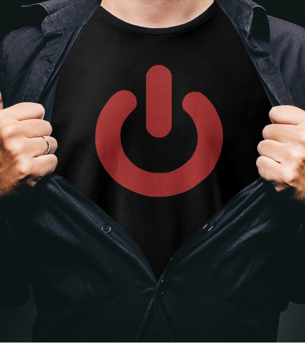 Power Button Nerd T-Shirt