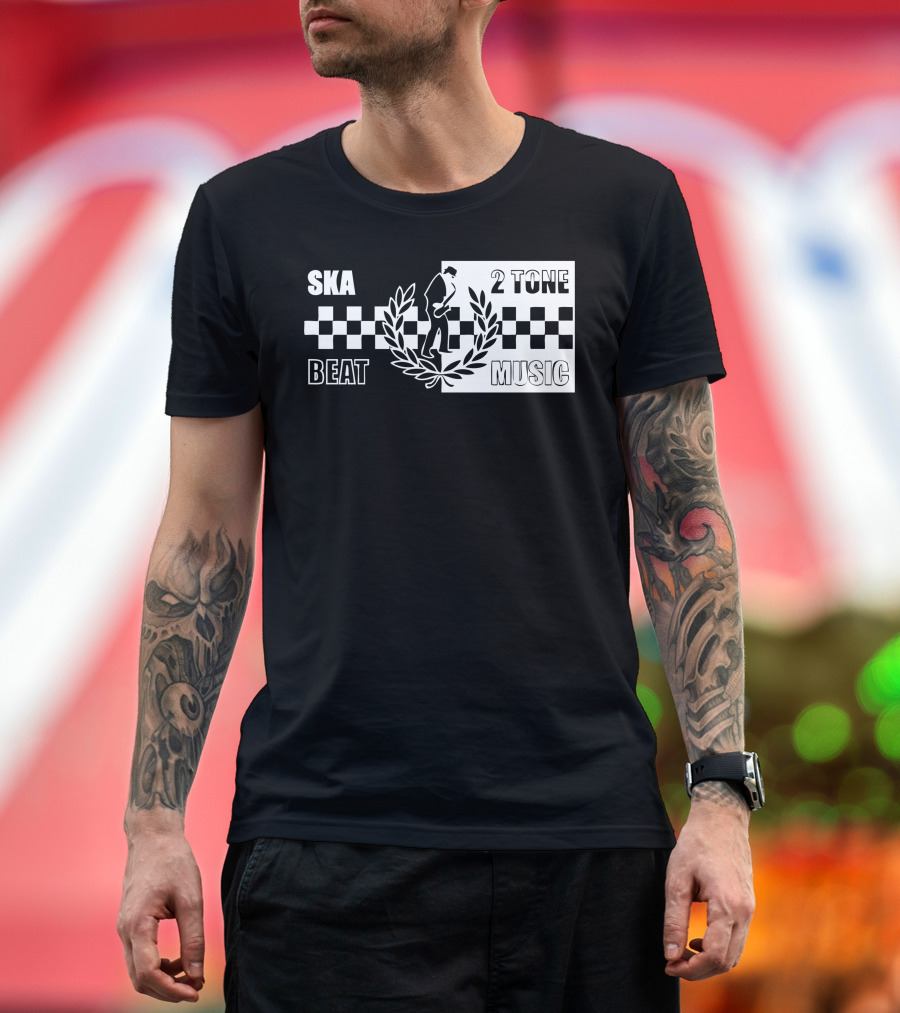 SKA 2 Tone Beat Music Ska Beat Music T-Shirt