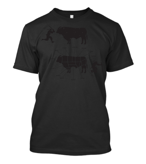 Fast Deadly And Very Useful Diagram With Hunter And Bull T-Shirt
