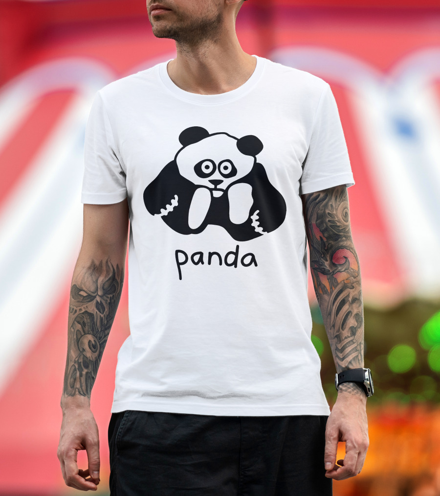 Panda Cute Minimalist T-Shirt