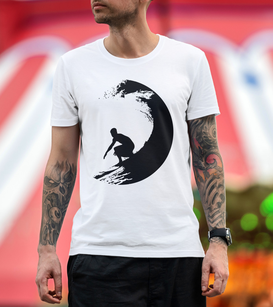 Catch A Wave Surfer Riding Giant Ocean Wave T-Shirt