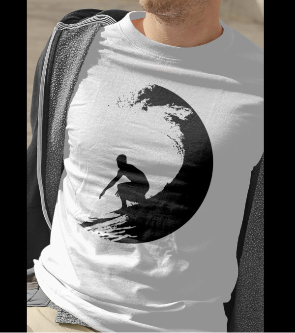 Catch A Wave Surfer Riding Giant Ocean Wave T-Shirt