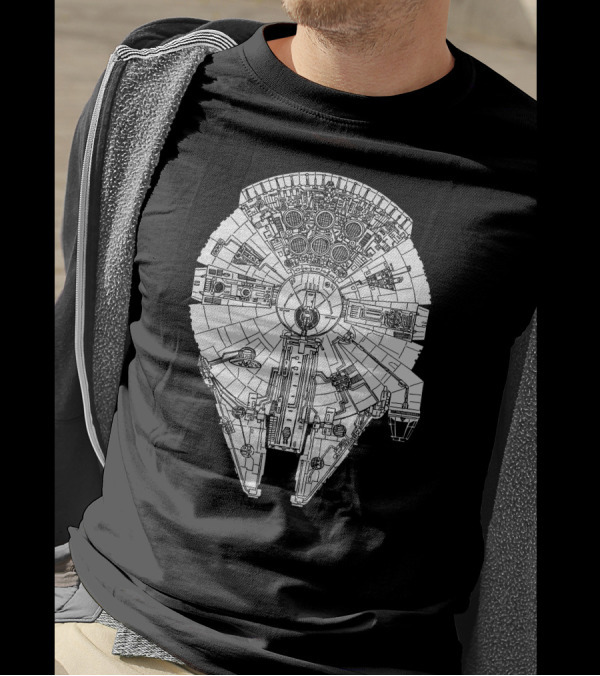 Millennium Falcon Star Wars Iconic Spaceship Design Must Have T-Shirt