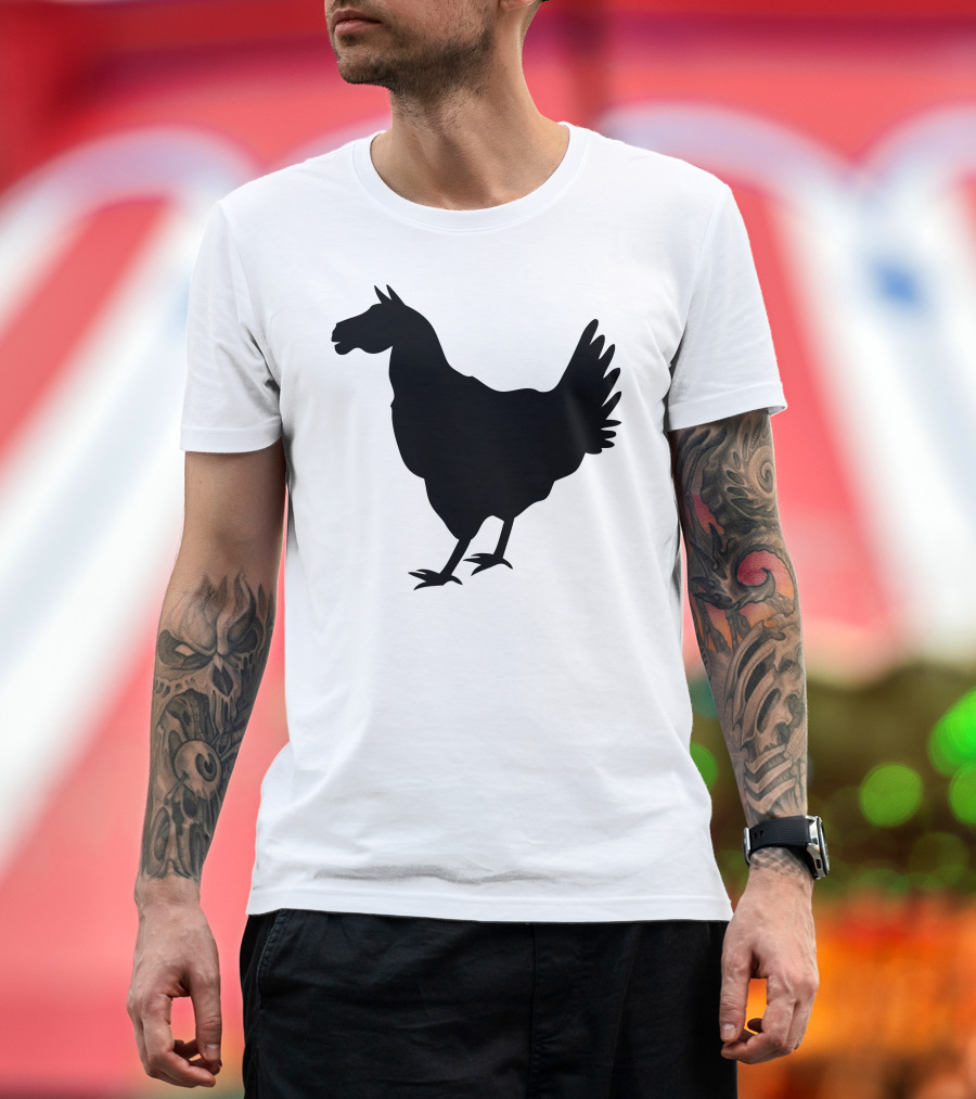 Ride The Rooster Dark Silhouette Rooster T-Shirt
