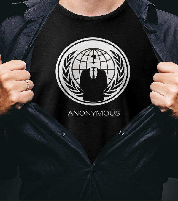 Anonymous Group Occupy Hacktivist V For Vendetta T-Shirt