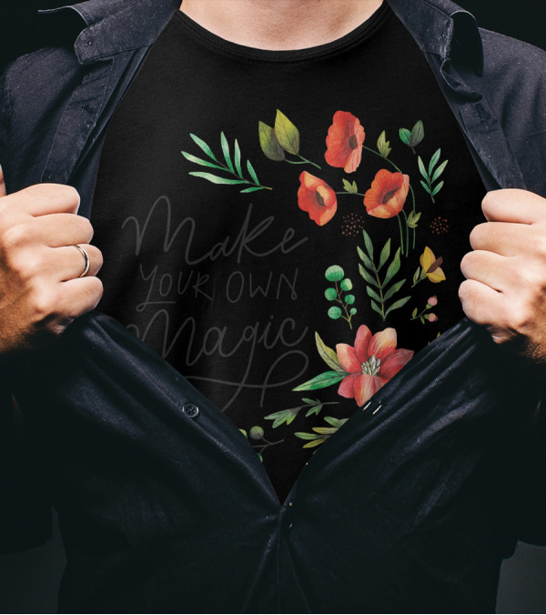 Make Your Own Magic Floral Botanical T-Shirt