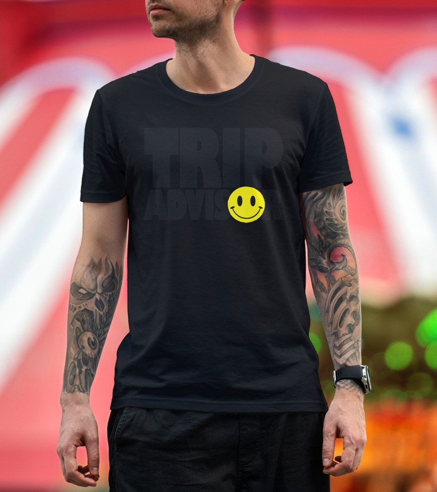 Trip Advisor Yellow Smile T-Shirt