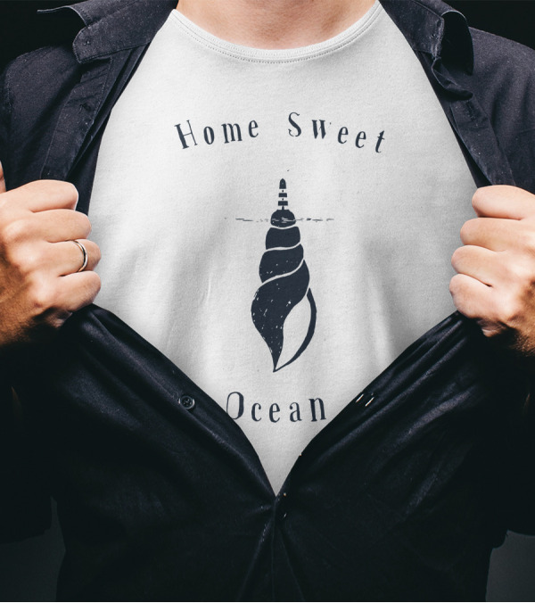 Home Sweet Ocean Lighthouse Sea Snail T-Shirt