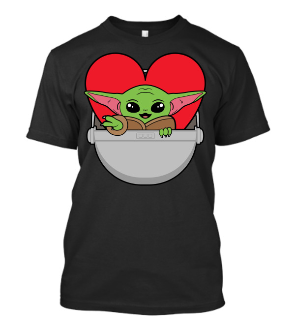Baby Yoda This Is The Way To Love Heart Pod T-Shirt