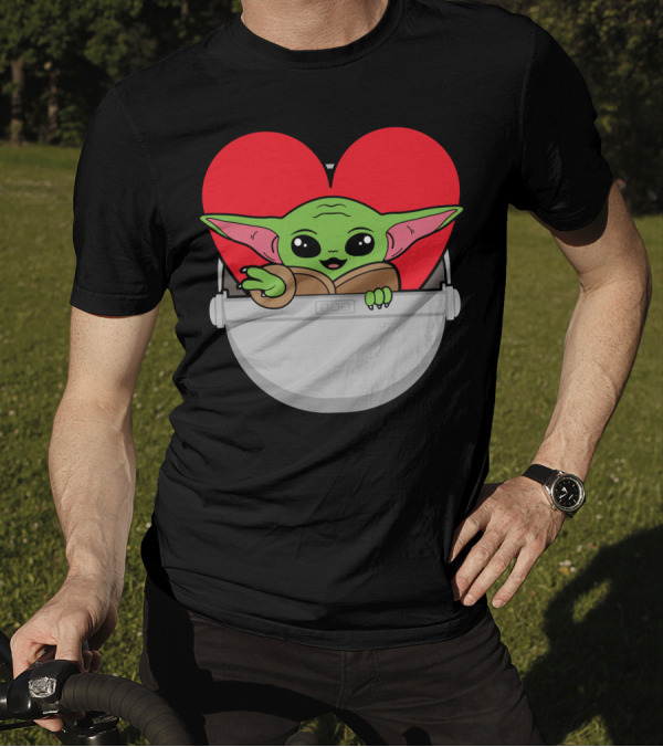 Baby Yoda This Is The Way To Love Heart Pod T-Shirt