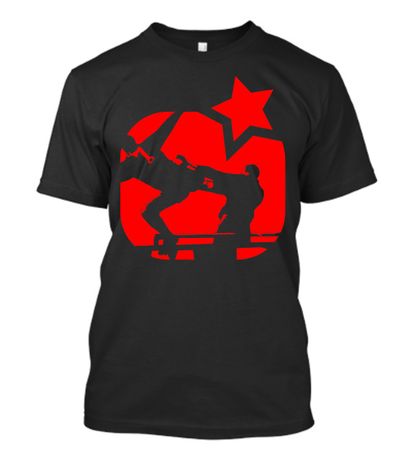 Eric Cantona Kungfu Manchester United Star Kick T-Shirt