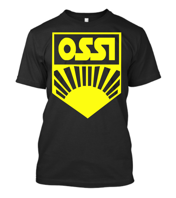 Ossi Fdj Ddr Fun Retro Style Badge With Sunrise T-Shirt