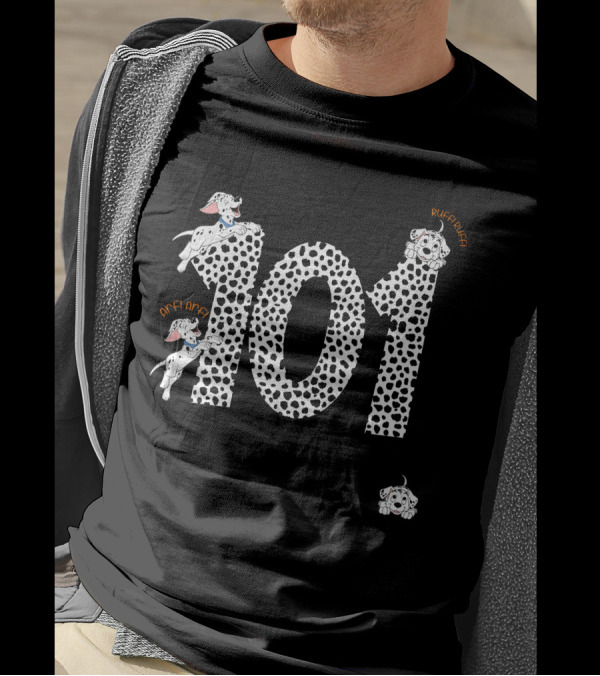 Let's Celebrate 101 Days Of School Today Dalmatian Freedom Elementary T-Shirt